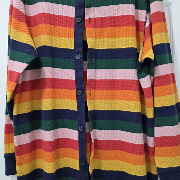 Old Navy Match The Fam Colorful Rainbow Striped Onesie Pajamas Size XXXL - Picture 5 of 16